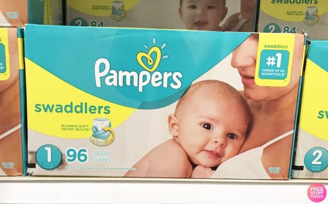 Pampers Diapers 96-Count for $19