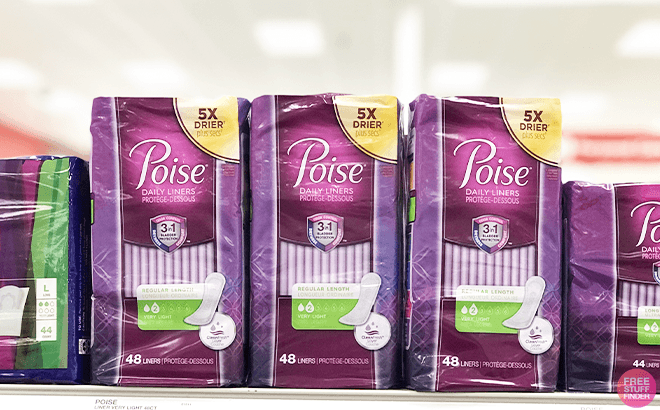 Poise Liners 24-Count Just 29¢ Each at CVS