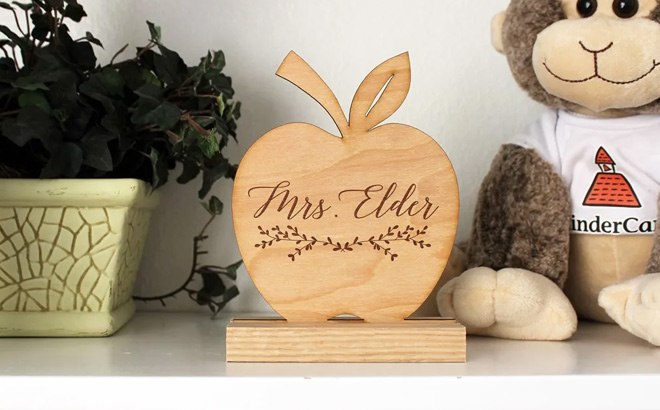 Personalized Wooden Desk Sign $14 Shipped