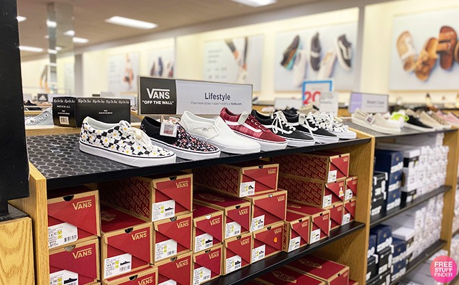 Vans store prices on sale