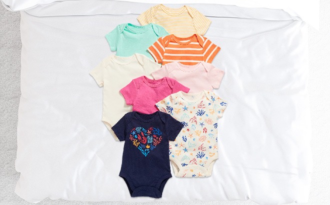 Old Navy 8-Pack Baby Bodysuit $16 (Just $2 Each)
