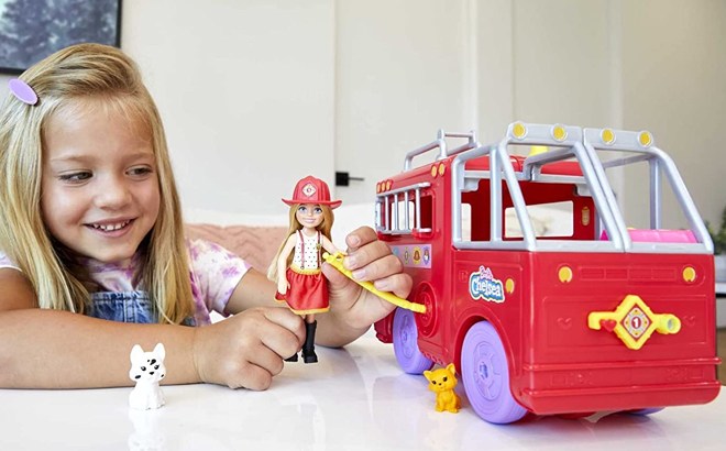 Barbie Chelsea Fire Truck Set $19