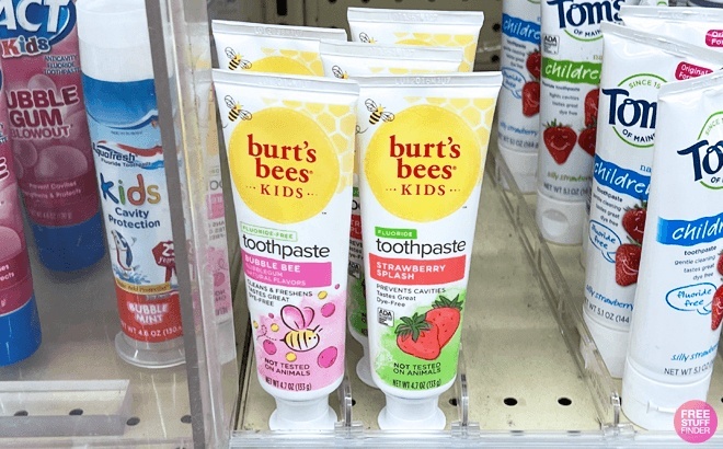 2 FREE Burt’s Bees Kids Toothpaste!
