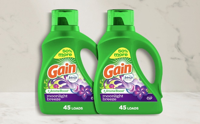 Gain Laundry Detergent 2-Pack $11.69