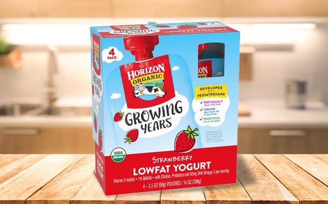 Kids Organic Yogurt 4-Pack for $2