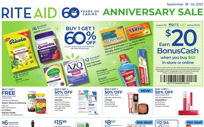 Rite Aid Ad Preview (Week 9/18 – 9/24)