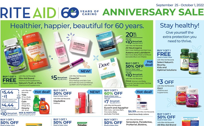 Rite Aid Ad Preview (Week 9/25 – 10/1)