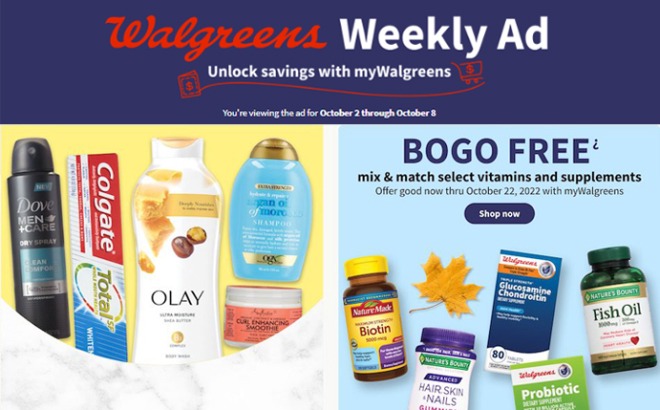 Walgreens Ad Preview (Week 10/2 – 10/8)