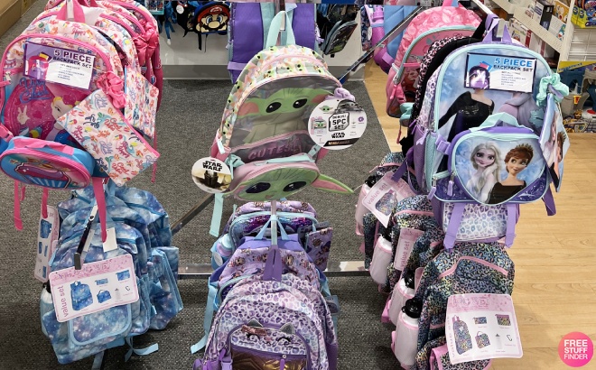 Kids Backpack 5-Piece Sets $16.99