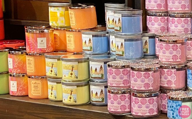 Bath & Body Works 3-Wick Candles $9.80