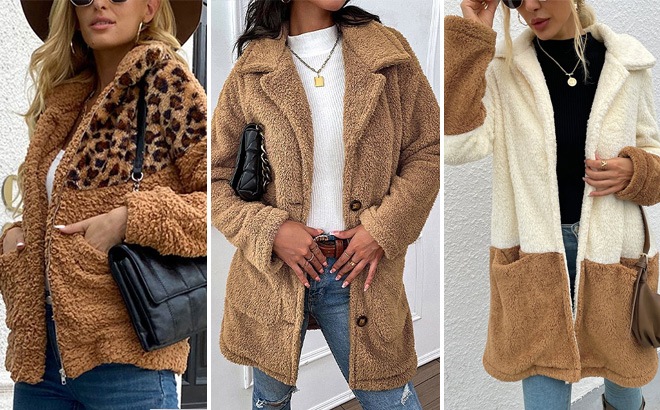 Women's Fleece Coats $16.99!