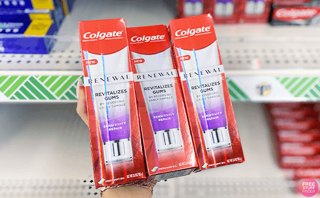 3 FREE Colgate Toothpastes