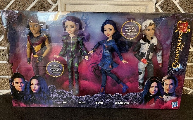 Disney Descendants Doll Set 4-Pack Jay Evie Mal Carlos Original Isle of the  Lost