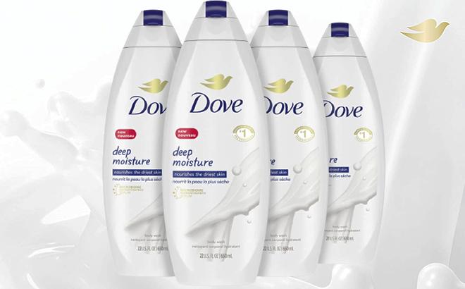 Dove 4-Pack Body Wash $13