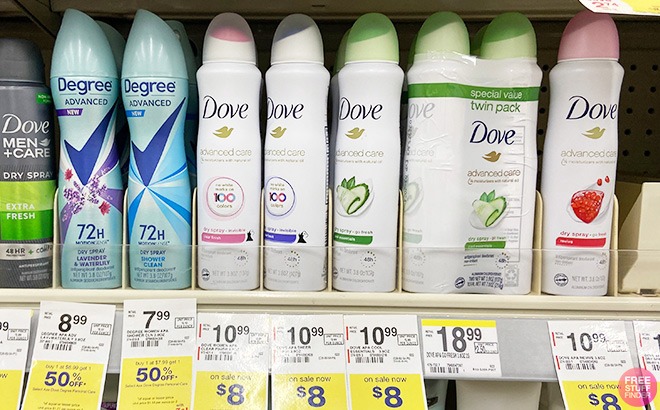 Dove Deodorant $1 Each at Walgreens