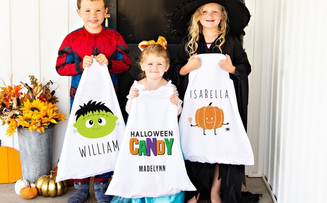 Personalized Trick-Or-Treat Bags $9.99 Shipped