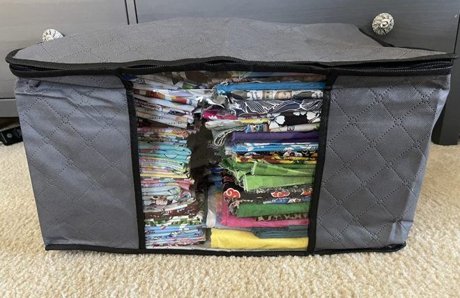 Clothes Storage Bins 3-Pack for $8