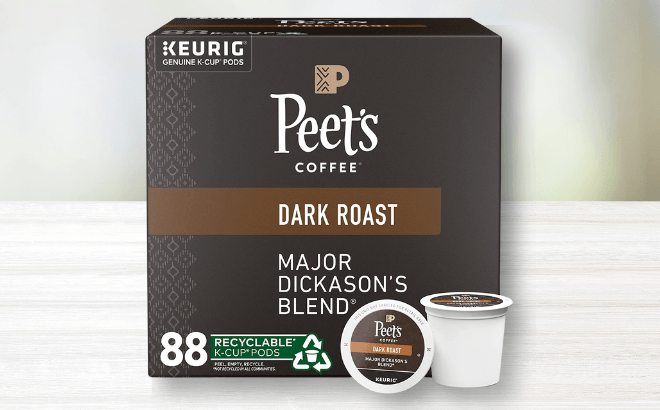 Peet's Coffee 88-Count K-Cups $33 Shipped