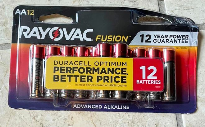 12-Pack Rayovac Alkaline Batteries $3.99