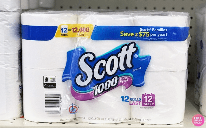 Scott 1000 Toilet Paper $5.70 Each at CVS