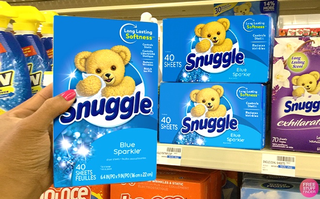 Snuggle Dryer Sheets 40-Count for 47¢ 
