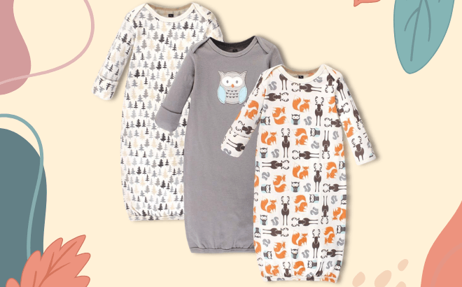 Baby Gowns 3-Pack for $9.99