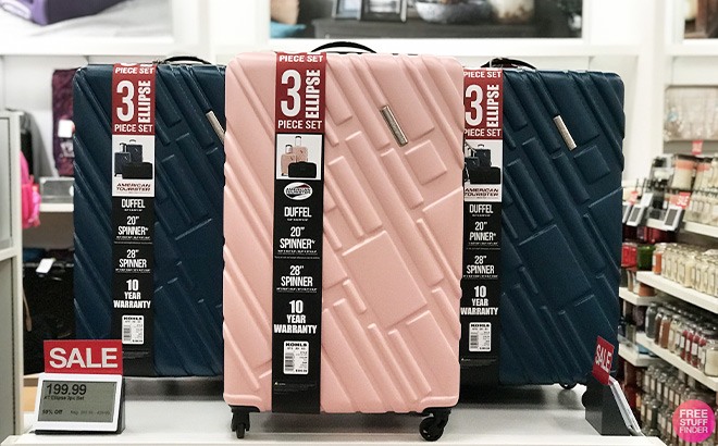 American Tourister 3-Piece Luggage Set $147 + $25 Kohl's Cash