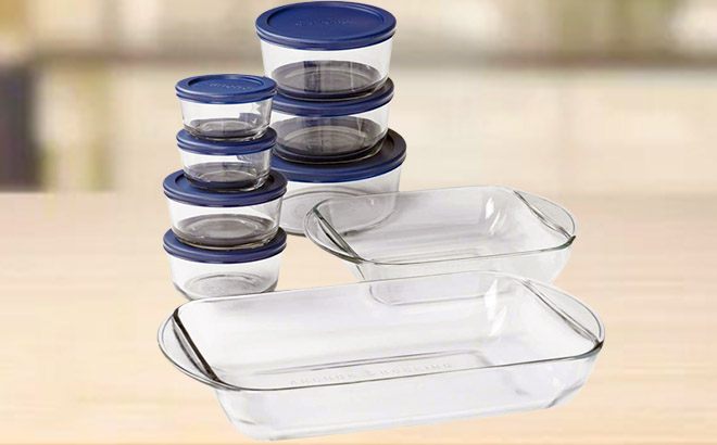 Anchor Hocking 16-Piece Glass Set $26 Shipped