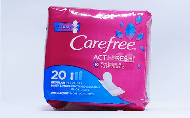 2 FREE Carefree Pantiliners 20-Count