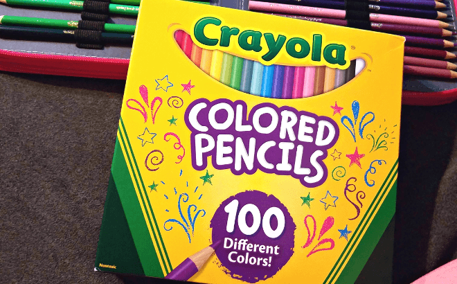 Crayola 100-Count Colored Pencils $9