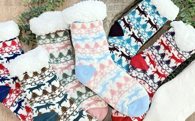 Fuzzy Slipper Socks $9.99 Shipped