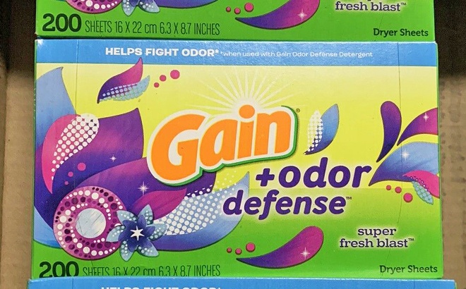 Gain Dryer Sheets 240-Count Only $6