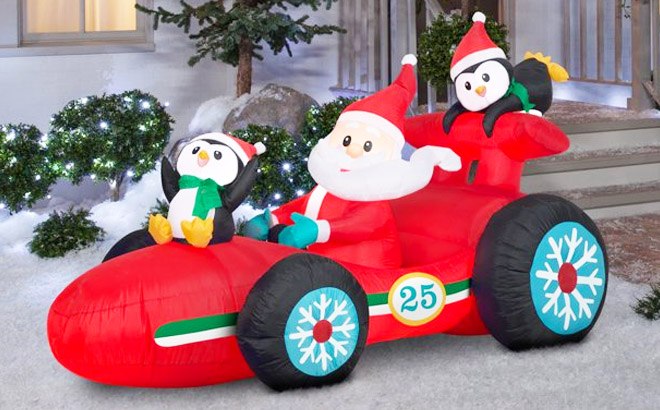 Inflatable Santa's Racecar $99 Shipped