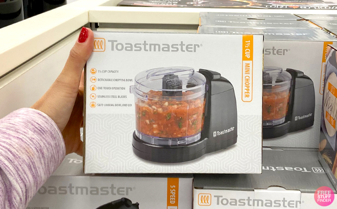 Hand Holding Toastmaster 1.5 Cup Mini Chopper