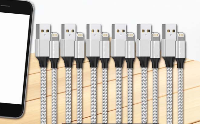 iPhone Lightning Cable 6-Pack for $6
