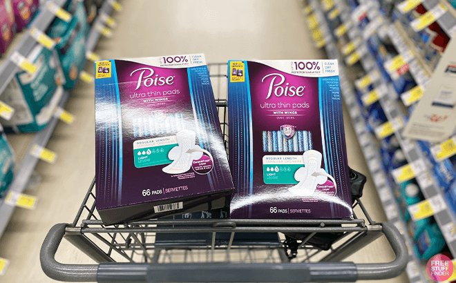 Poise Ultra Thin Pads 66-Count for $5.50 Each