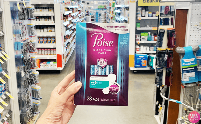 Poise Ultra Thin Pads 28-Count for $1.50 Each