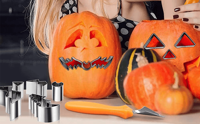 Pumpkin Carving Kit 11-Piece Set $8