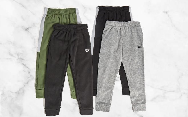 Reebok Boys Joggers 2-Pack for $18
