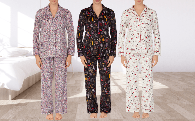 Women’s 2-Piece Pajama Sets $11