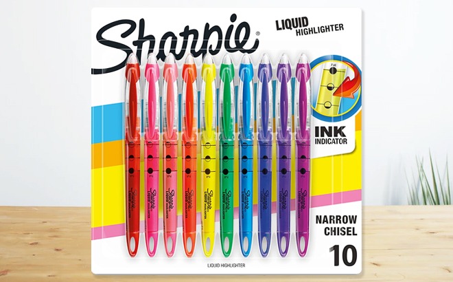 Sharpie Highlighters 10-Count for $8.99