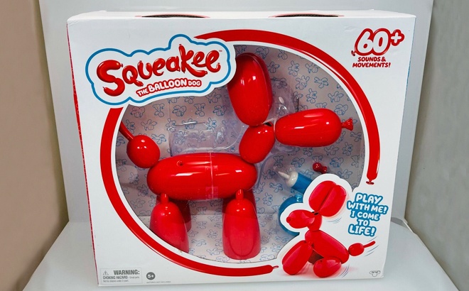 Squeakee the Balloon Dog Toy $22