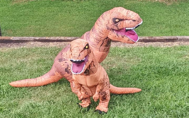 Kids' Inflatable T-Rex Costume $32 Shipped