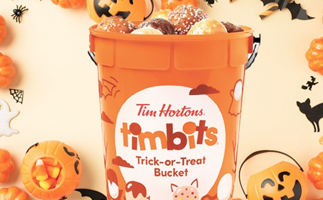 Tim Hortons Trick-or-Treat Bucket Full of Timbits $9.99