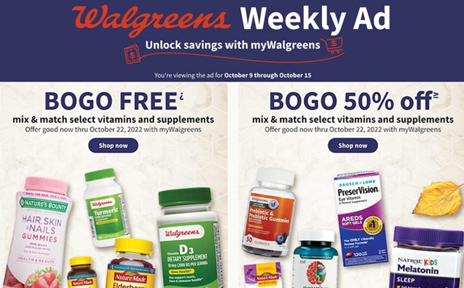 Walgreens Ad Preview (Week 10/9 – 10/15)