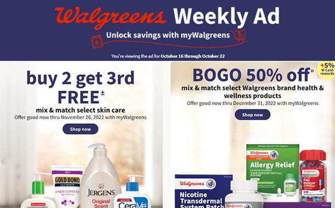 Walgreens Ad Preview (Week 10/23 – 10/29)