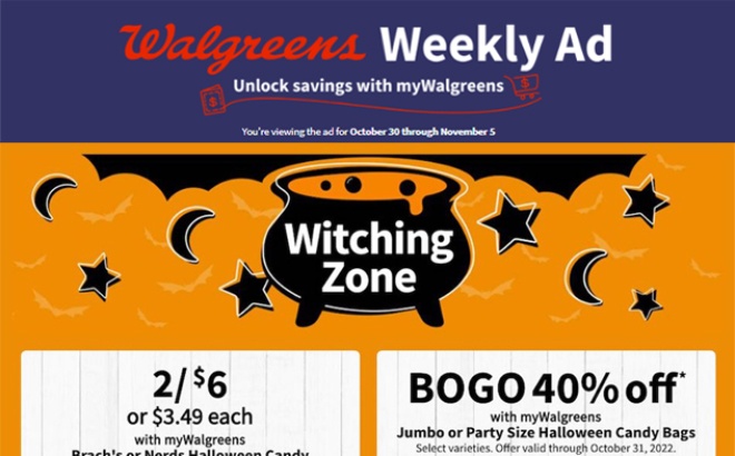 Walgreens Ad Preview (Week 10/30 – 11/5)