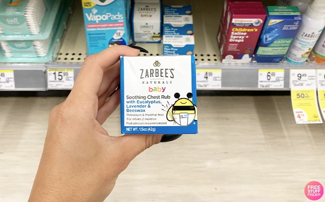 2 FREE Zarbee’s Baby Soothing Chest Rub!