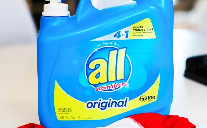 150-Ounce All Laundry Detergent $5 Each