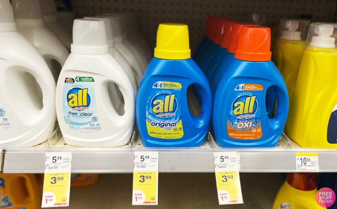 All Laundry Detergent 24-Loads for $2